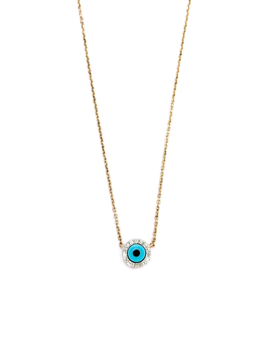 Halo Evil Eye Necklace
