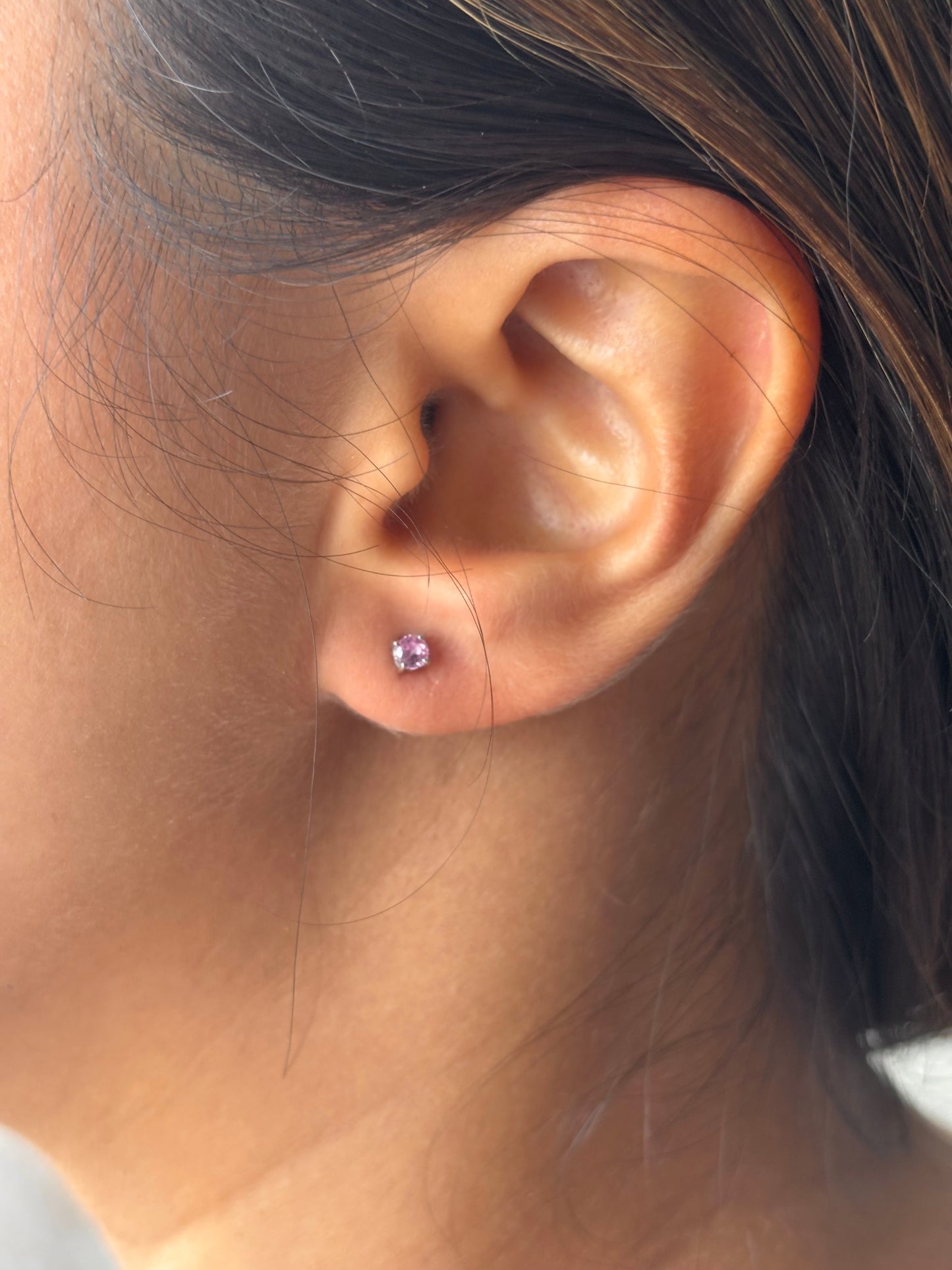 Single Stone Mini Stud Earrings