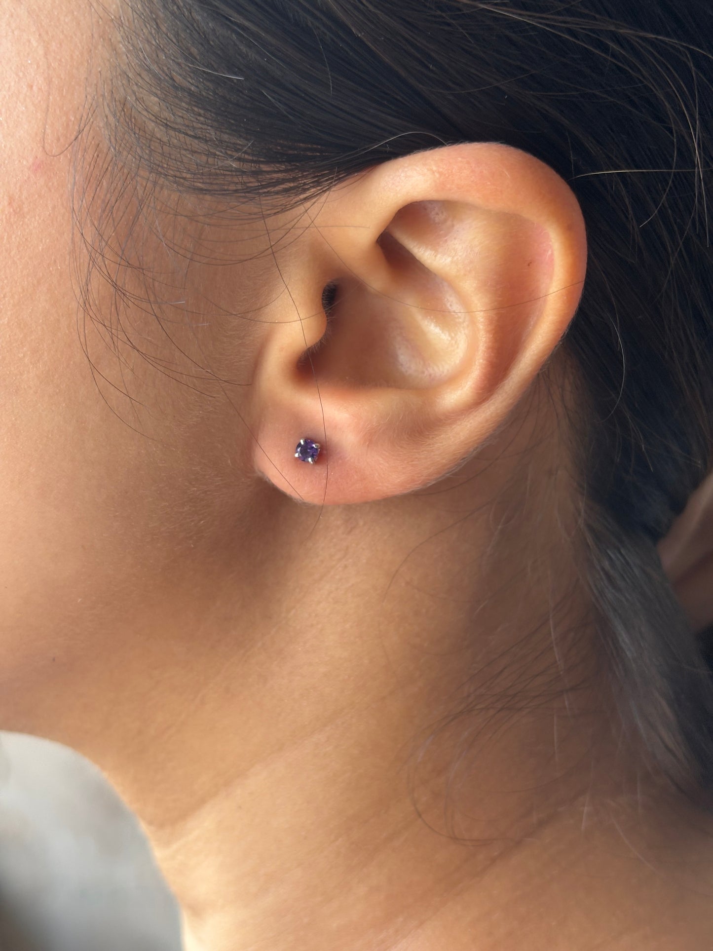 Single Stone Mini Stud Earrings