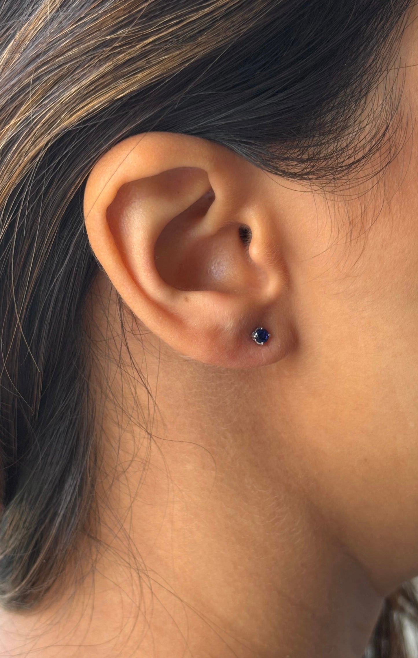 Single Stone Mini Stud Earrings