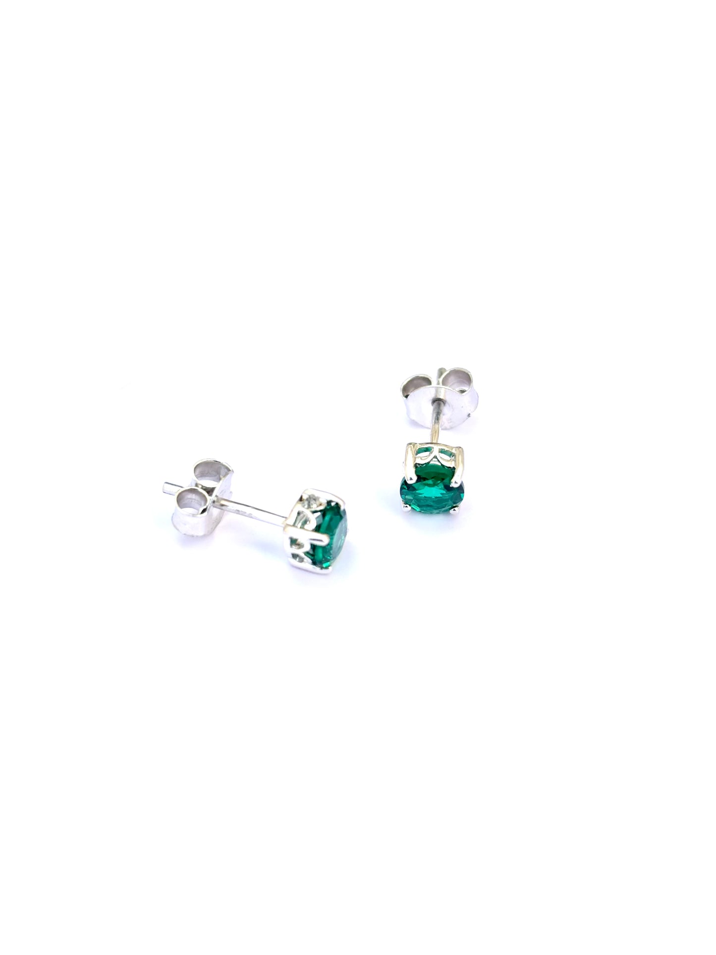 Single Stone Stud Earrings