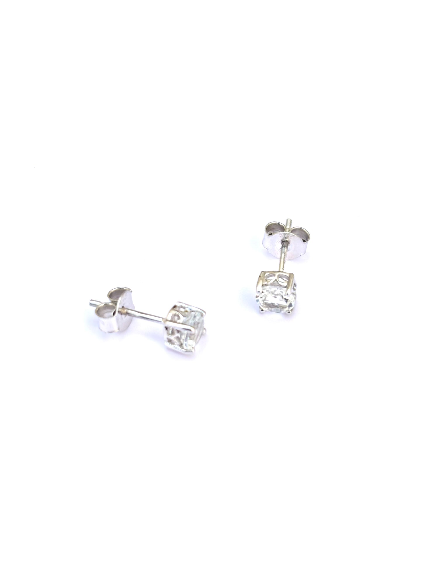 Single Stone Stud Earrings