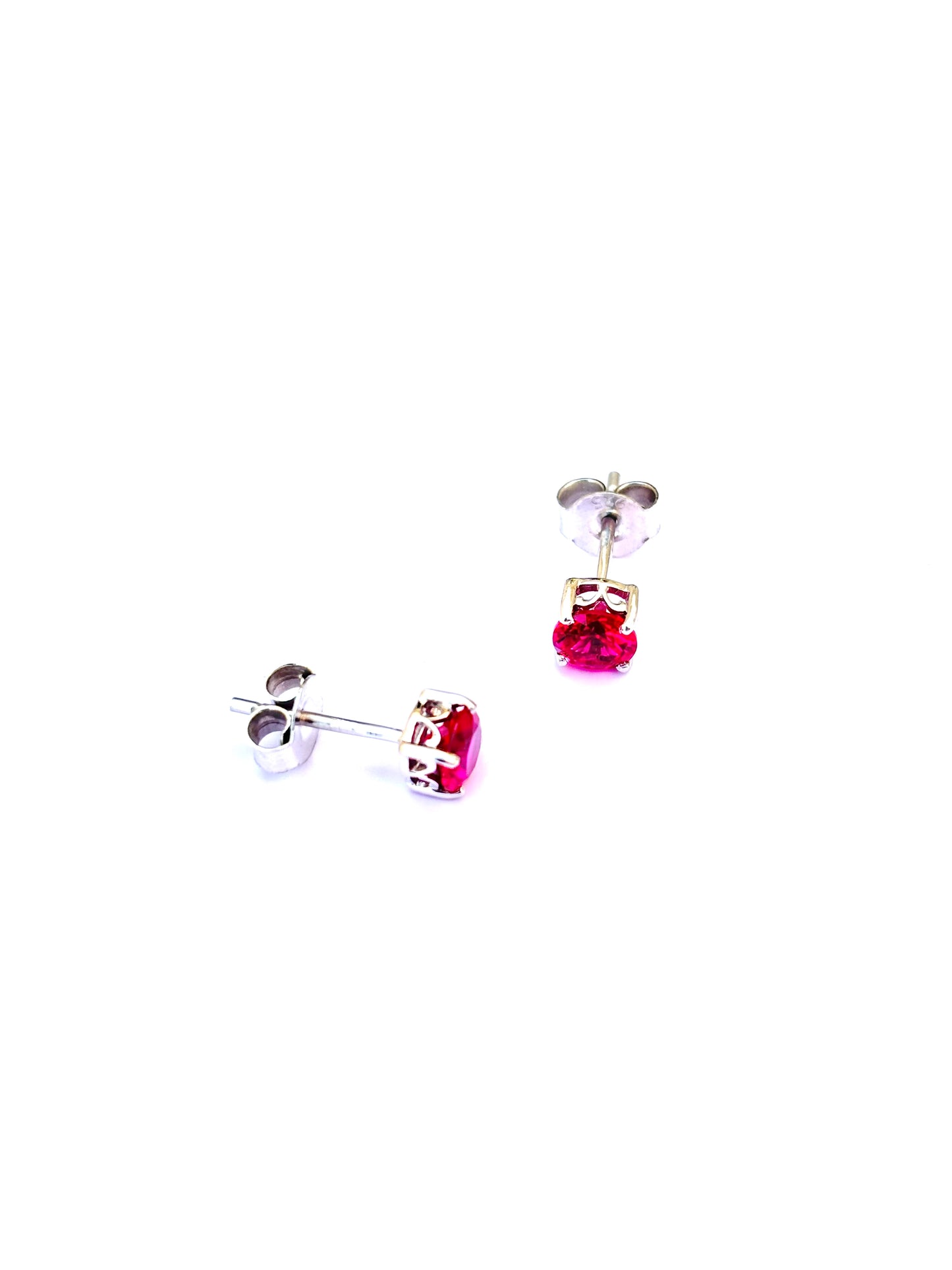 Single Stone Stud Earrings
